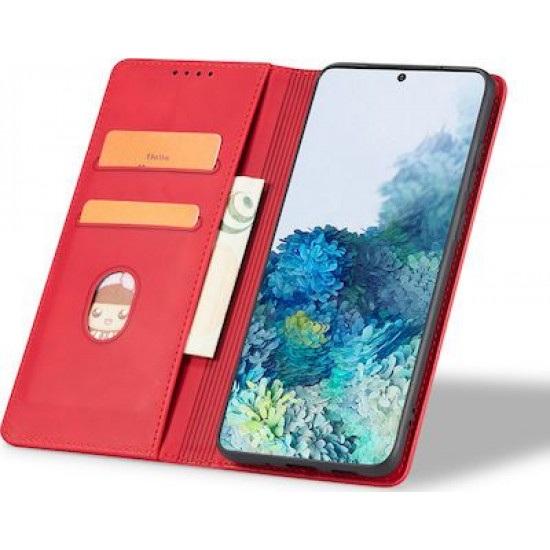 Bodycell Book Case Pu Leather Samsung Note 10 Lite Red