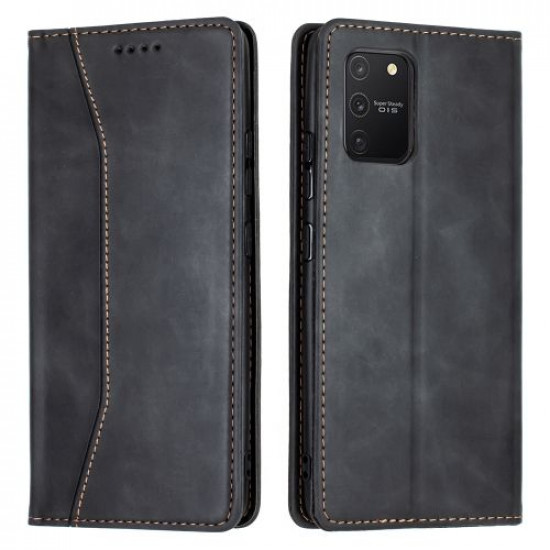Bodycell Book Case Pu Leather Samsung S10 Lite Black