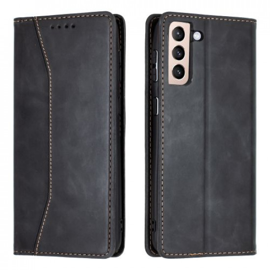 Bodycell Book Case Pu Leather Samsung S21 Plus Black