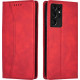 Bodycell Book Case Pu Leather Samsung S21 Ultra Red