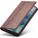 Bodycell Book Case Pu Leather Samsung S21 Ultra Brown