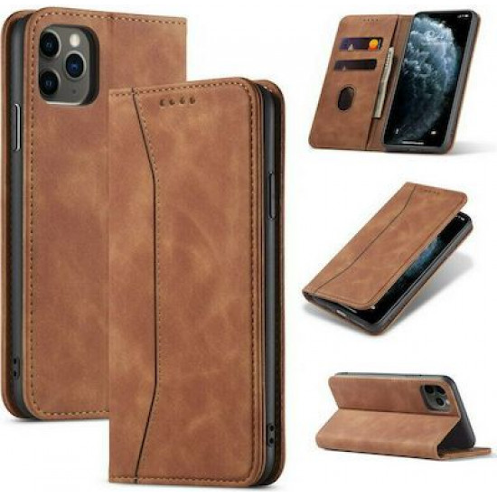 Bodycell Book Case Pu Leather Samsung S21 Ultra Brown