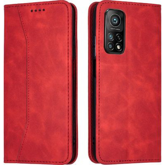 Bodycell Book Case Pu Leather Xiaomi Mi 10T/10T Pro Red
