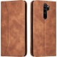 Bodycell Book Case Pu Leather Xiaomi Note 8 Pro Brown