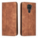 Bodycell Book Case Pu Leather Xiaomi Note 9 Brown