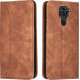 Bodycell Book Case Pu Leather Xiaomi Note 9 Brown