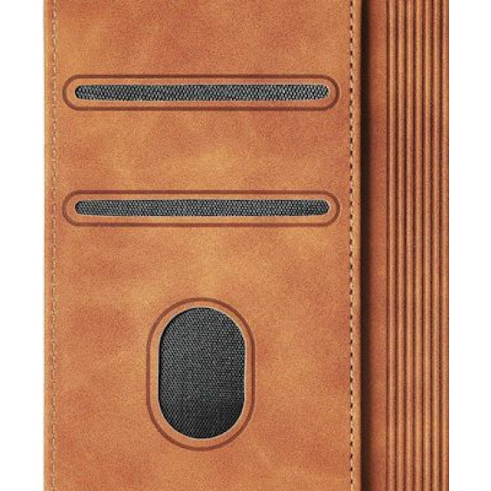 Bodycell Book Case Pu Leather Xiaomi Note 9 Brown