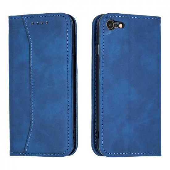 Bodycell Book Case Pu Leather iPhone 7/8/SE 2020 Blue