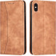 Bodycell Book Case Pu Leather iPhone X/XS Brown