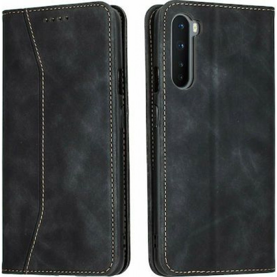 Bodycell Book Case Pu Leather OnePlus Nord  Black