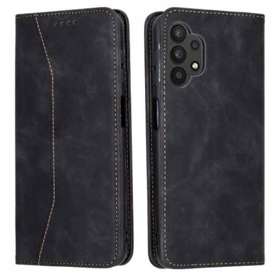 Bodycell Book Case Pu Leather Samsung A32 4G Black