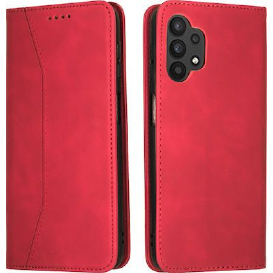 Bodycell Book Case Pu Leather Samsung A52/A52S Red
