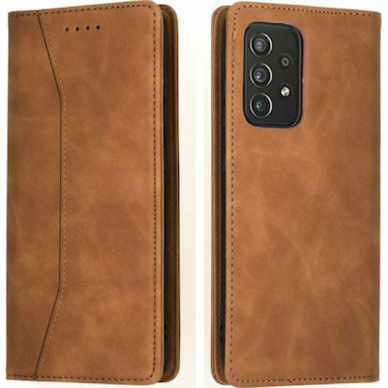 Bodycell Book Case Pu Leather Samsung A72 4G/5G Brown