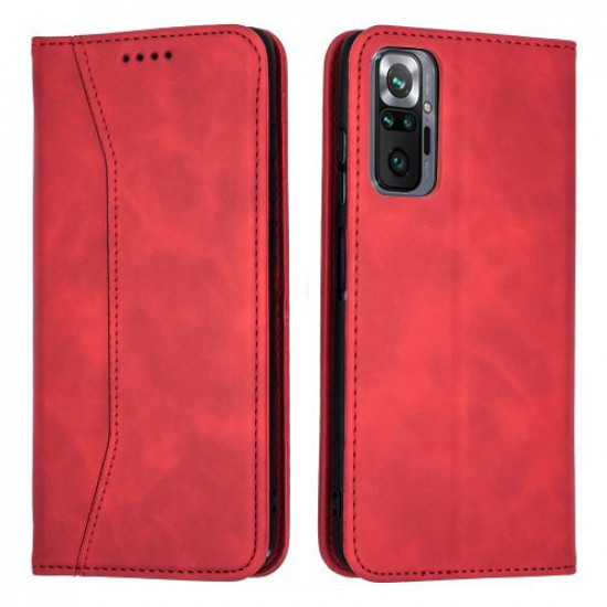 Bodycell Book Case Pu Leather Xiaomi Note 10 Pro Red