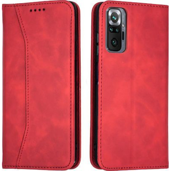 Bodycell Book Case Pu Leather Xiaomi Note 10 Pro Red