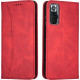 Bodycell Book Case Pu Leather Xiaomi Note 10 Pro Red