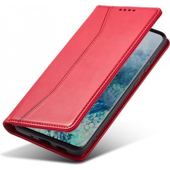 Bodycell Book Case Pu Leather Xiaomi Note 10 Pro Red