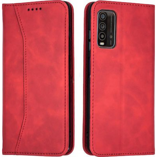 Bodycell Book Case Pu Leather Xiaomi Redmi 9T Red