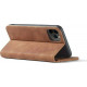 Bodycell Book Case Pu Leather Samsung A12 Brown
