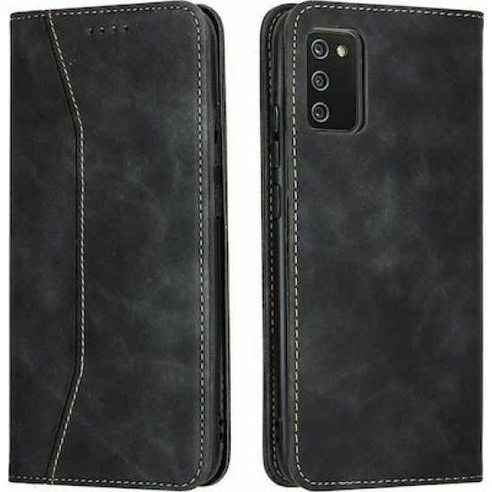 Bodycell Book Case Pu Leather Samsung A02s Black