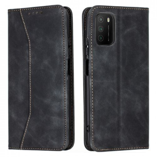 Bodycell Book Case Pu Leather Xiaomi Poco M3/Note 9 4G Black