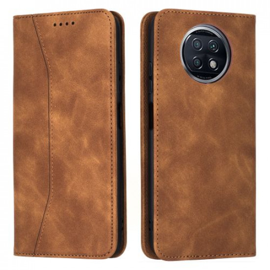Bodycell Book Case Pu Leather Xiaomi Note 9T Brown