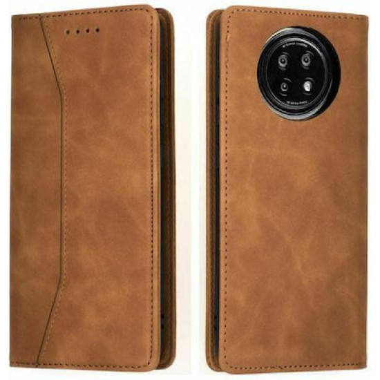 Bodycell Book Case Pu Leather Xiaomi Note 9T Brown