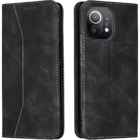 Bodycell Book Case Pu Leather Xiaomi Mi 11  Black