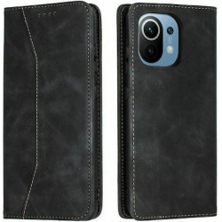 Bodycell Book Case Pu Leather Xiaomi Mi 11  Black