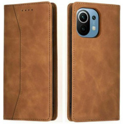 Bodycell Book Case Pu Leather Xiaomi Mi 11  Brown