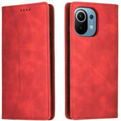 Bodycell Book Case Pu Leather Xiaomi Mi 11  Red