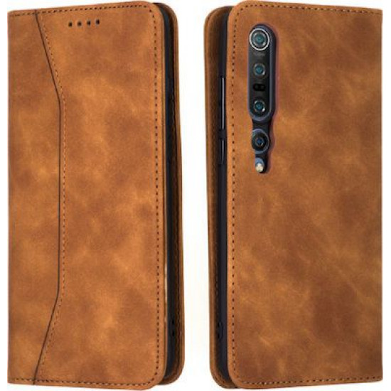Bodycell Book Case Pu Leather Xiaomi Mi 10/Mi 10 Pro Brown