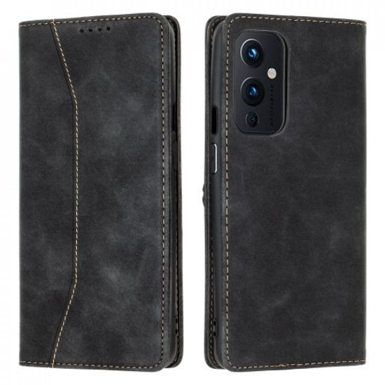 Bodycell Book Case Pu Leather OnePlus 9  Black