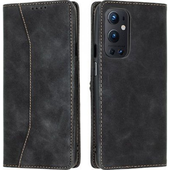 Bodycell Book Case Pu Leather OnePlus 9 Pro Black