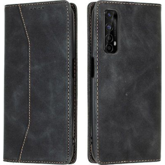 Bodycell Book Case Pu Leather Realme 7 4G Black