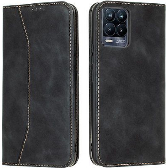 Bodycell Book Case Pu Leather Realme 8/8 Pro Black