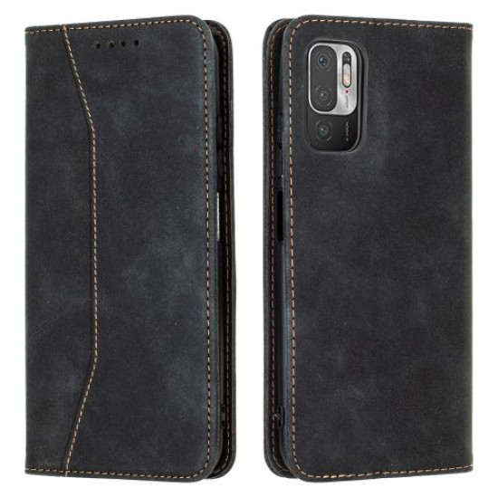 Bodycell Book Case Pu Leather Xiaomi Note 10 5G/Note 10T 5G Black
