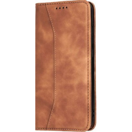 Bodycell Book Case Pu Leather Xiaomi Note 10 5G/Note 10T 5G Brown