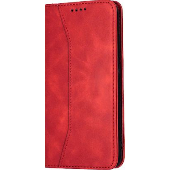 Bodycell Book Case Pu Leather Xiaomi Note 10 5G/Note 10T 5G Red