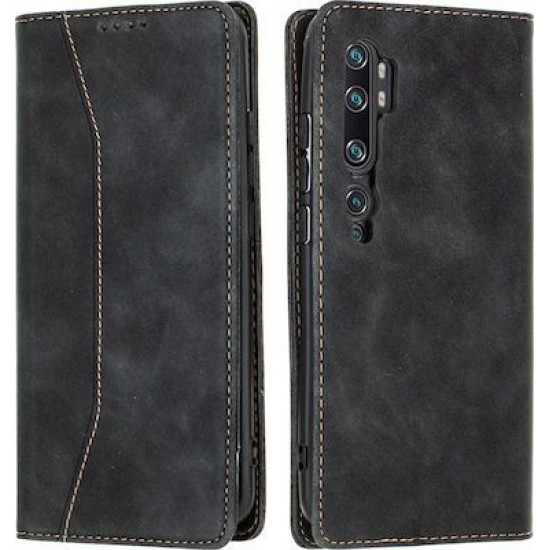 Bodycell Book Case Pu Leather Xiaomi Mi Note 10/10 Pro Black