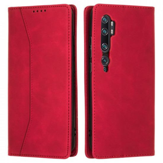 Bodycell Book Case Pu Leather Xiaomi Mi Note 10/10 Pro Red