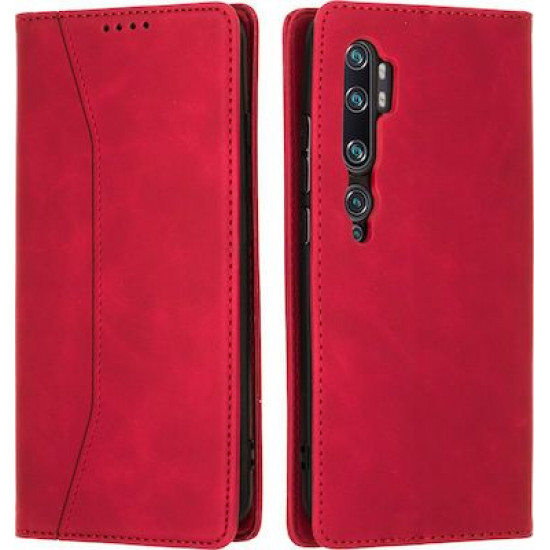Bodycell Book Case Pu Leather Xiaomi Mi Note 10/10 Pro Red