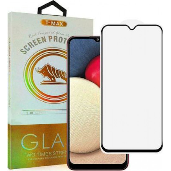 T-Max Full Face Temp.Glass For Samsung A02S