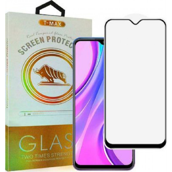 T-Max Full Face Temp.Glass For Xiaomi Redmi 9