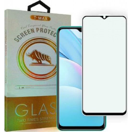 T-Max Full Face Temp.Glass For Xiaomi Note 9