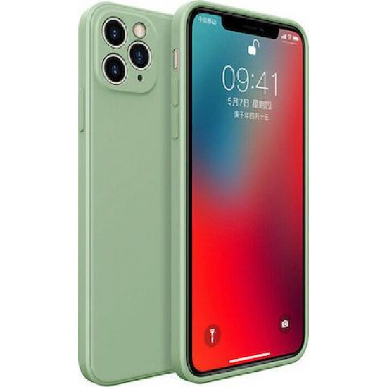 Bodycell Square Liquid Silicon Case iPhone 11 Pro Light Green