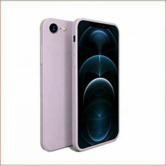 Bodycell Square Liquid Silicon Case iPhone 7/8/SE Light Violet