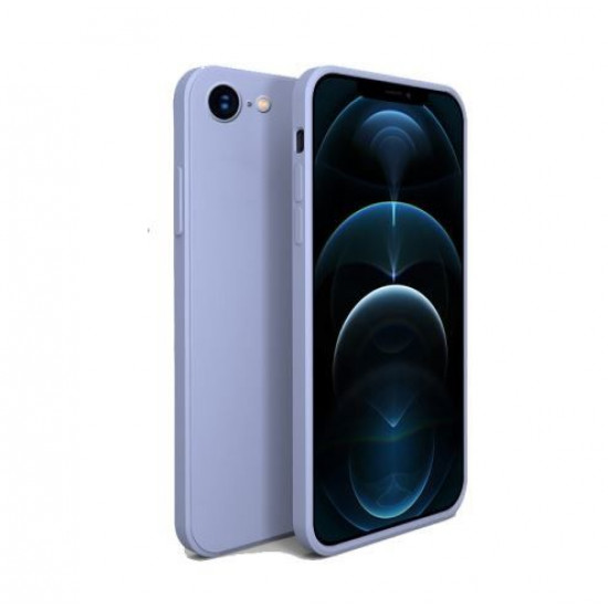 Bodycell Square Liquid Silicon Case iPhone 7/8/SE Light  Blue
