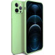 Bodycell Square Liquid Silicon Case iPhone 12 Pro  Light Green