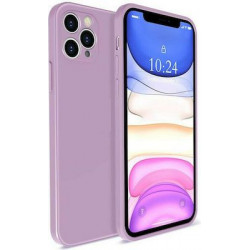 Bodycell Square Liquid Silicon Case iPhone 12 Pro Max Light Violet